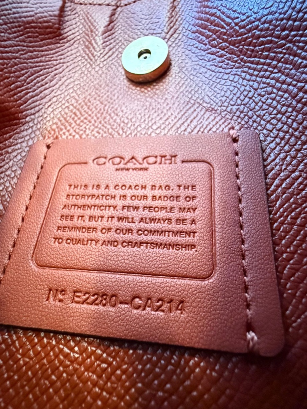 Coach Mollie Bucket Bag NWOT Style CA214 - Picture 13 of 13
